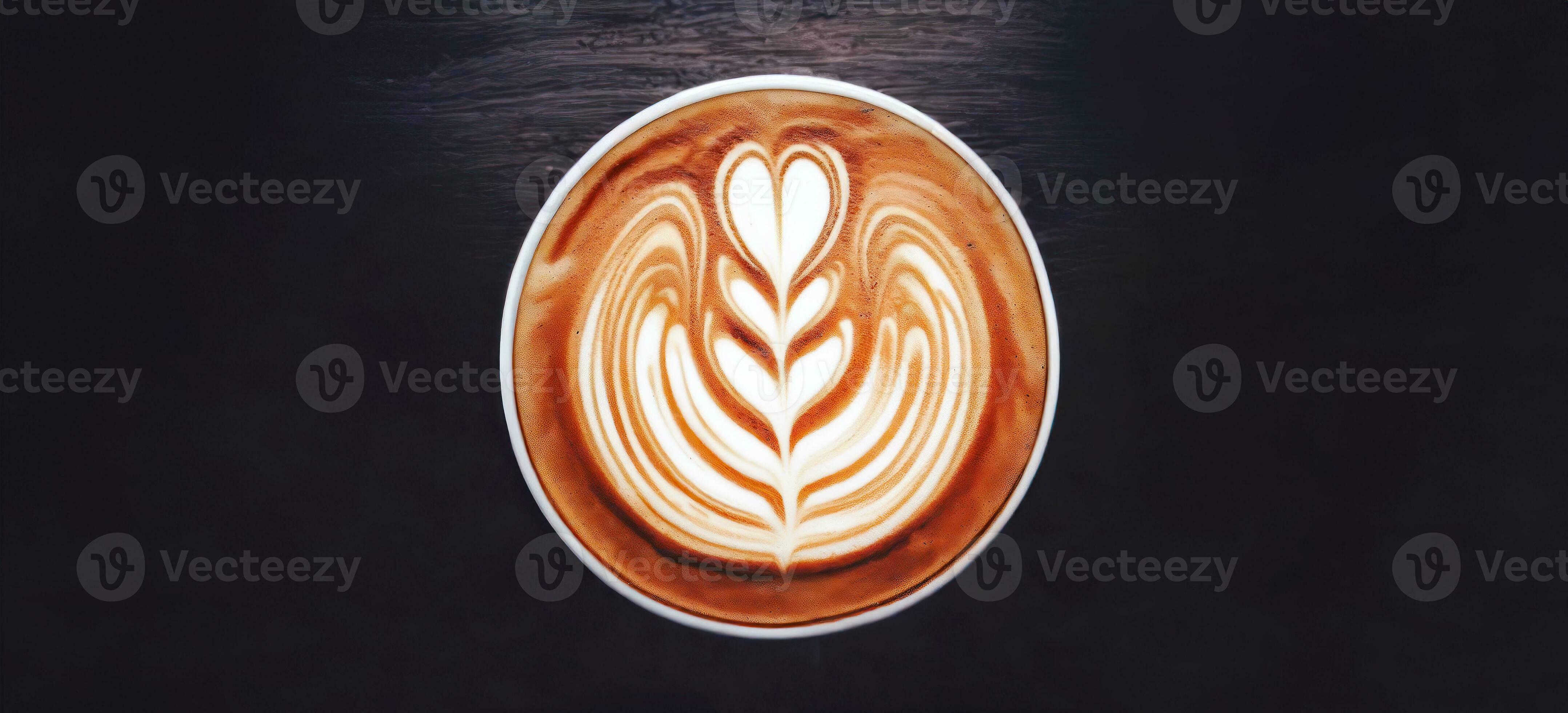 Coffee Foam Art stock photo. Image of brown, macchiato - 43844944