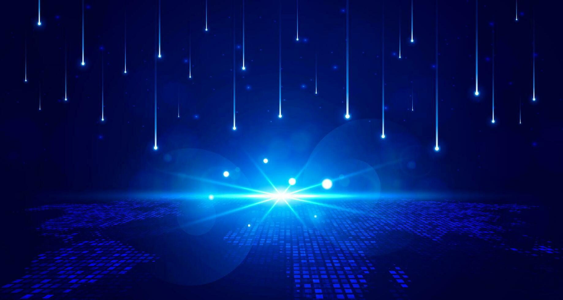 Digital technology speed connect blue green background, cyber nano information, abstract communication, innovation future tech data, internet network connection, Ai big data, line dot illustration 3d vector