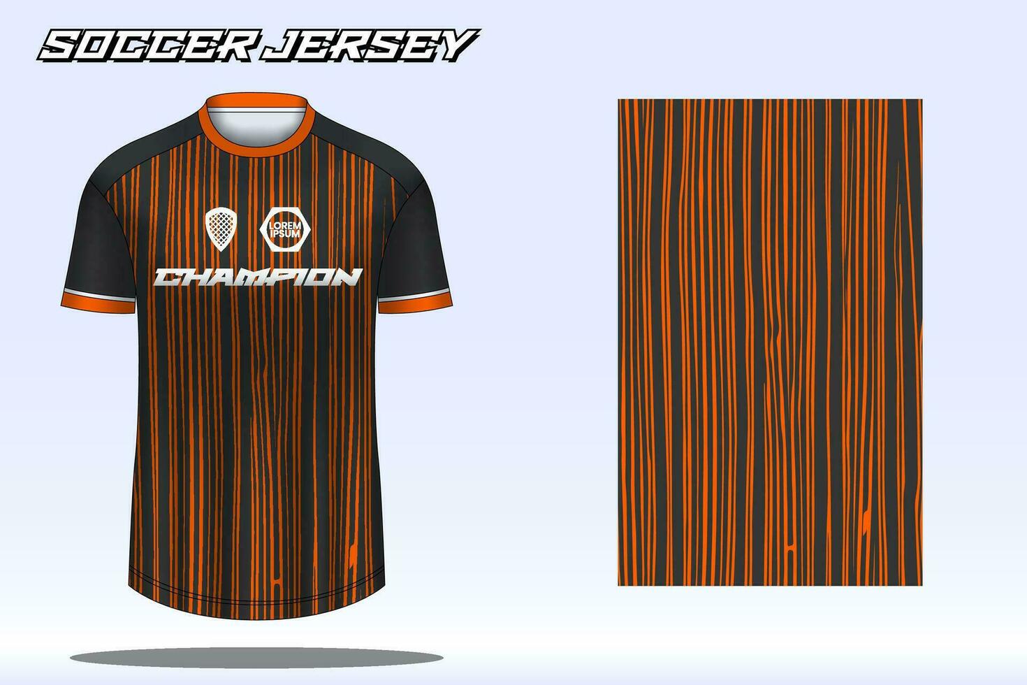 maqueta de diseño de camiseta deportiva de camiseta de fútbol para club de fútbol vector