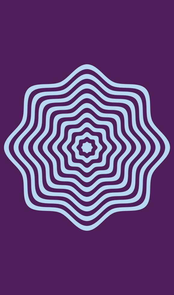 Circular pattern design element shape in the form of a mandala. Vector illustration.