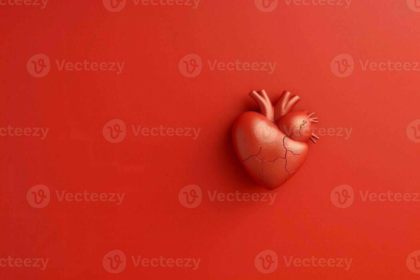 World heart day mockup. Generate Ai photo