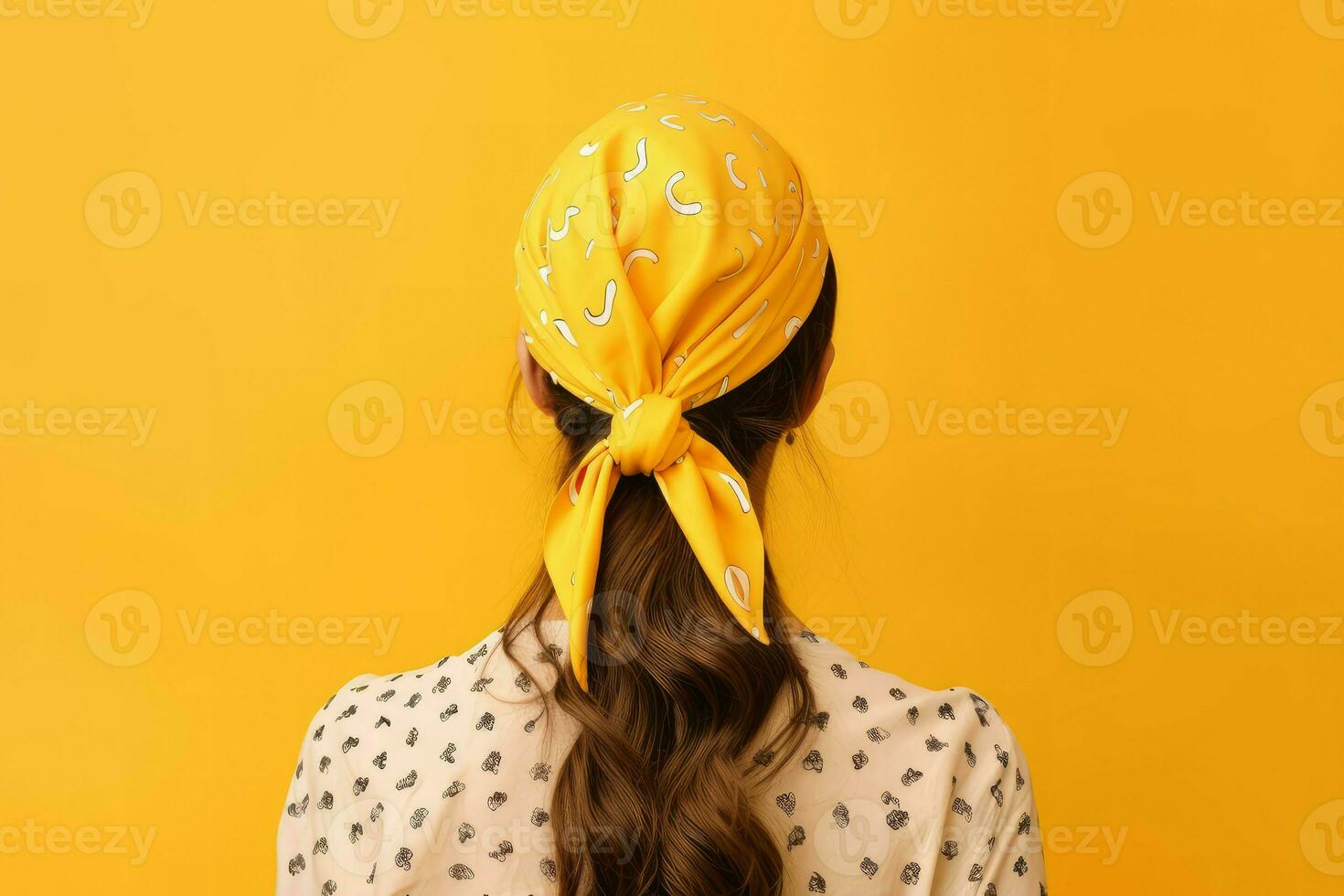 Woman bandana. Generate Ai photo