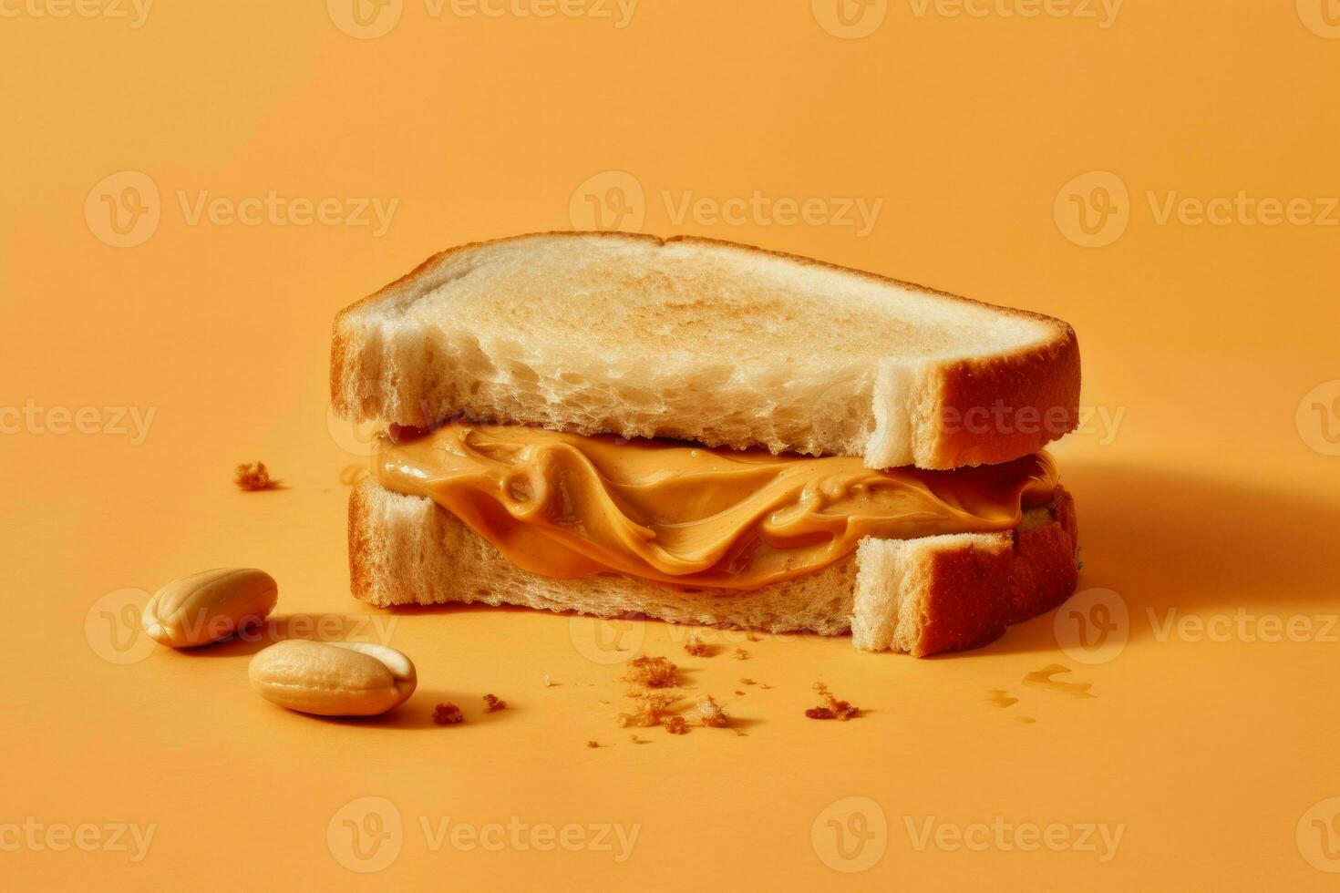 Sandwich peanut butter. Generate Ai photo