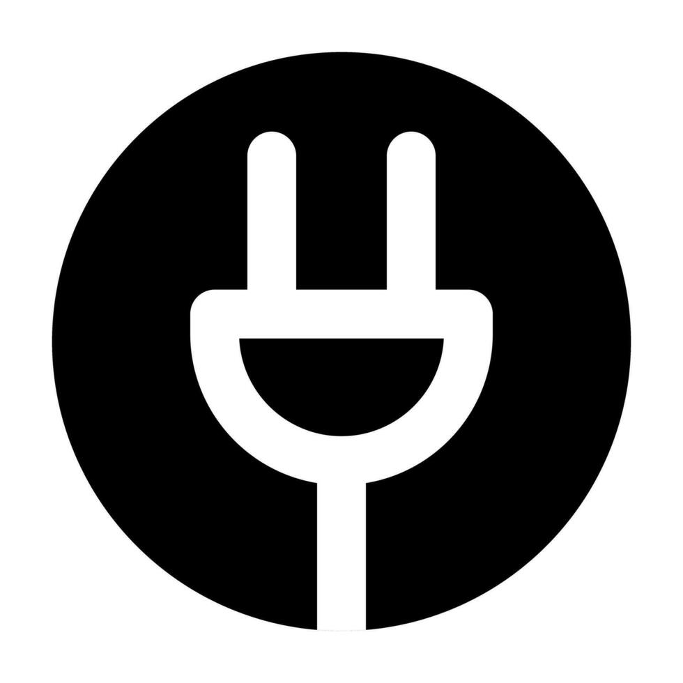 Round power outlet icon. Outlet plug. Vector. vector