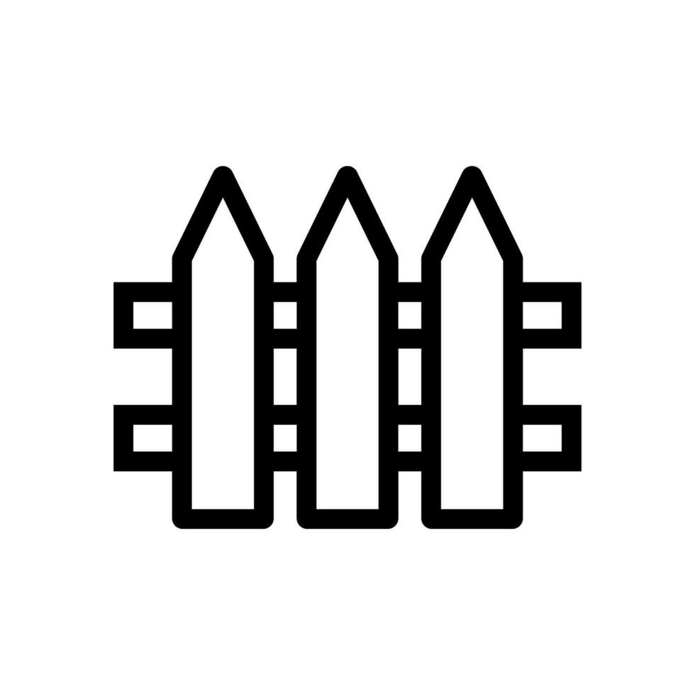 Simple fence icon. Barrier icon. Vector. vector