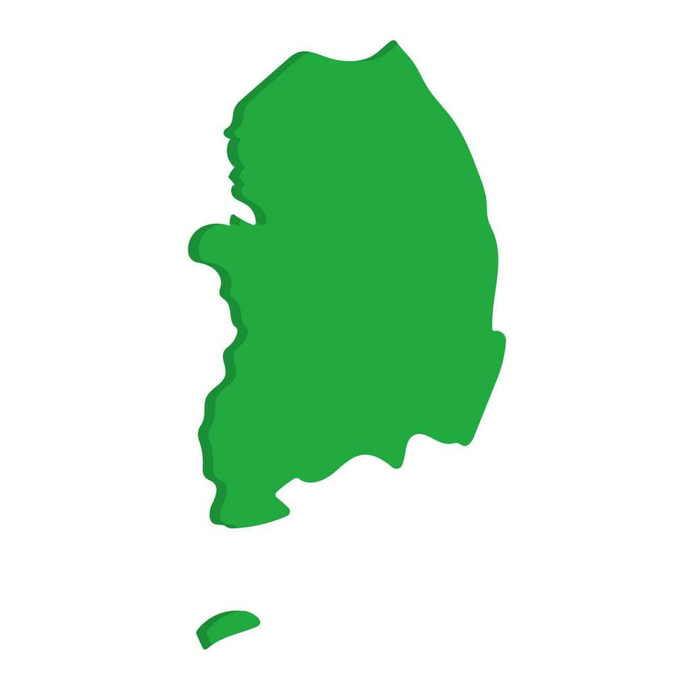 Korean map. Korea map icon. Vector. vector