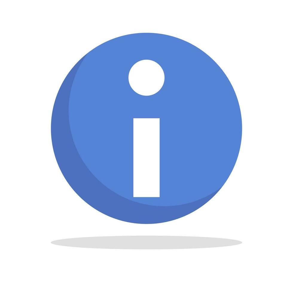 Information icon and shadow icon. Vector. vector