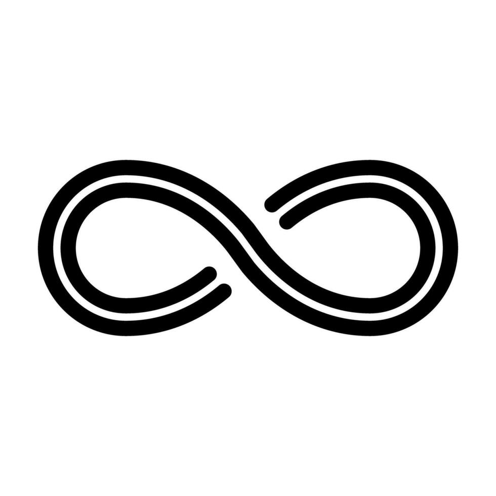 Stylish infinite icon. Unlimited. Vector. vector