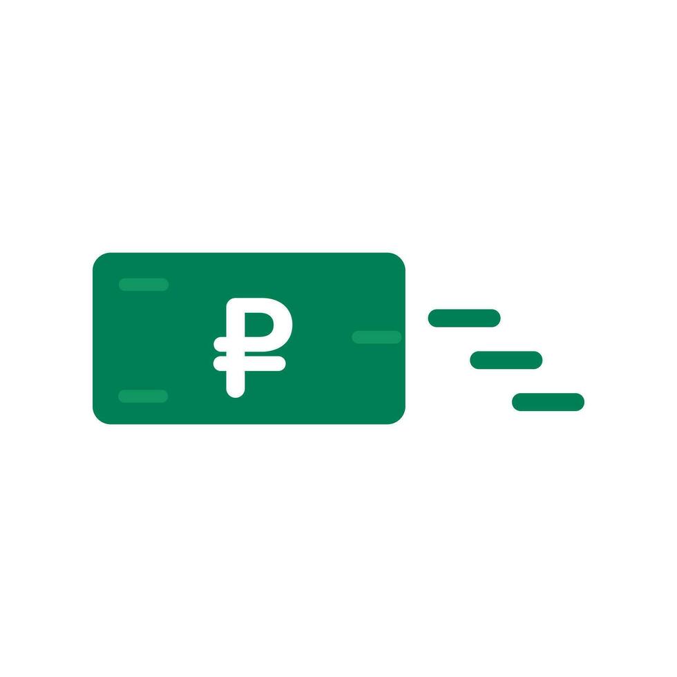 Payment in ruble bill. Payment in Russian currency. Vector. vector