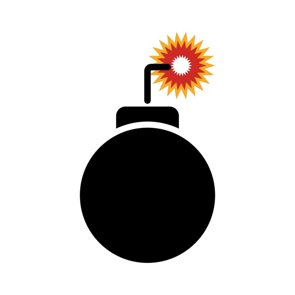 encendido bomba icono. explosivos icono. vector. vector