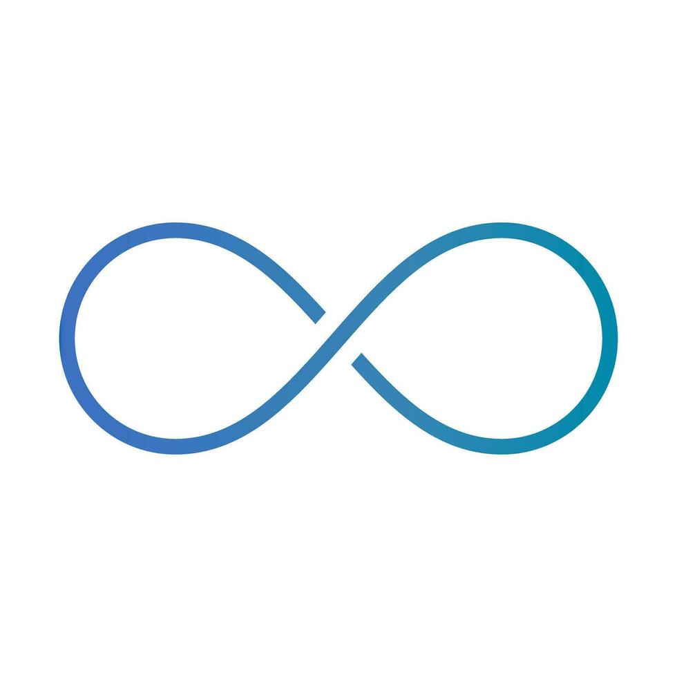 Infinite sign. Unlimited or infinity loop sign. Vector. vector