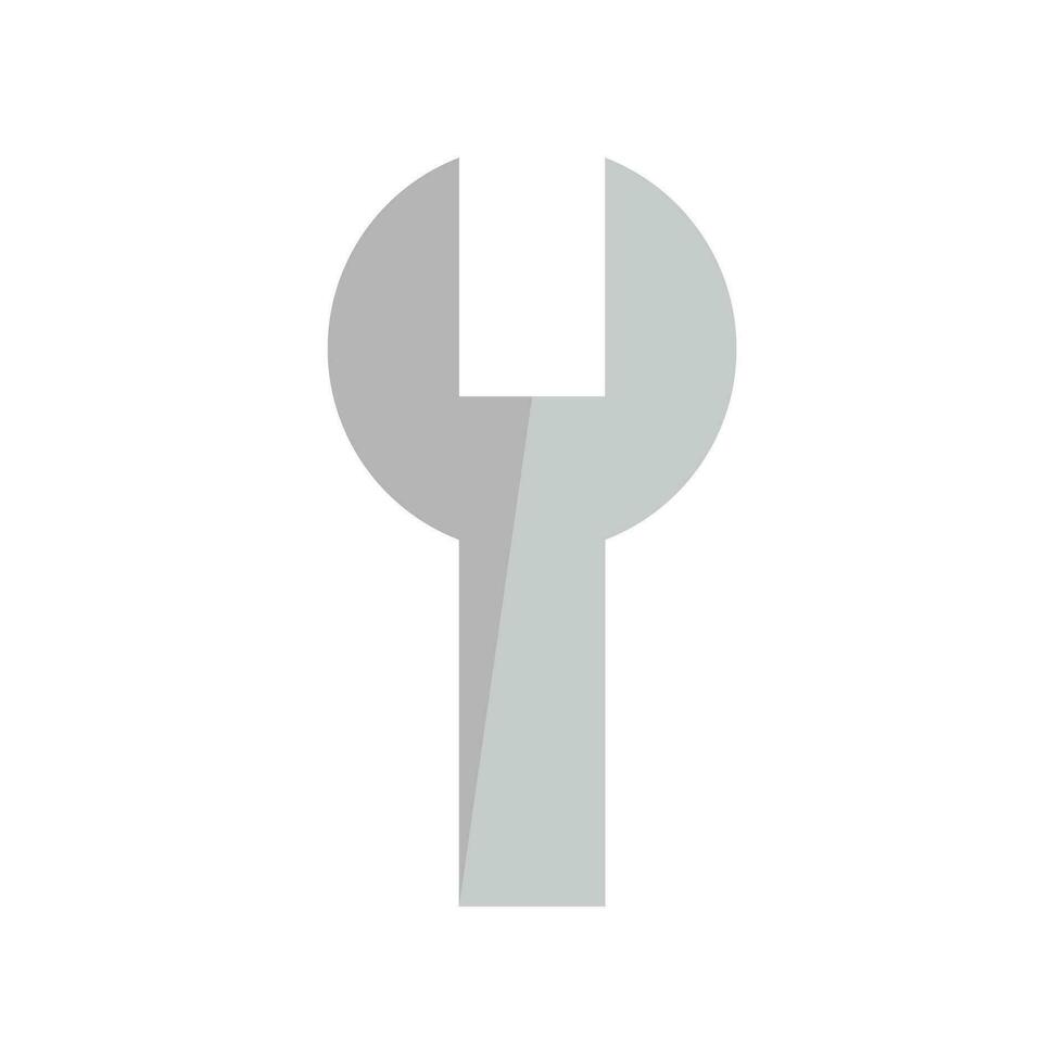 Modern spanner wrench icon. Adjustments and settings. Vectors. vector