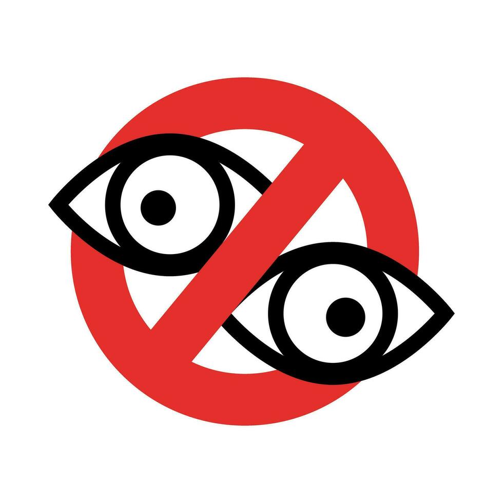 alucinación icono. arrastrar prohibido signo. vector. vector