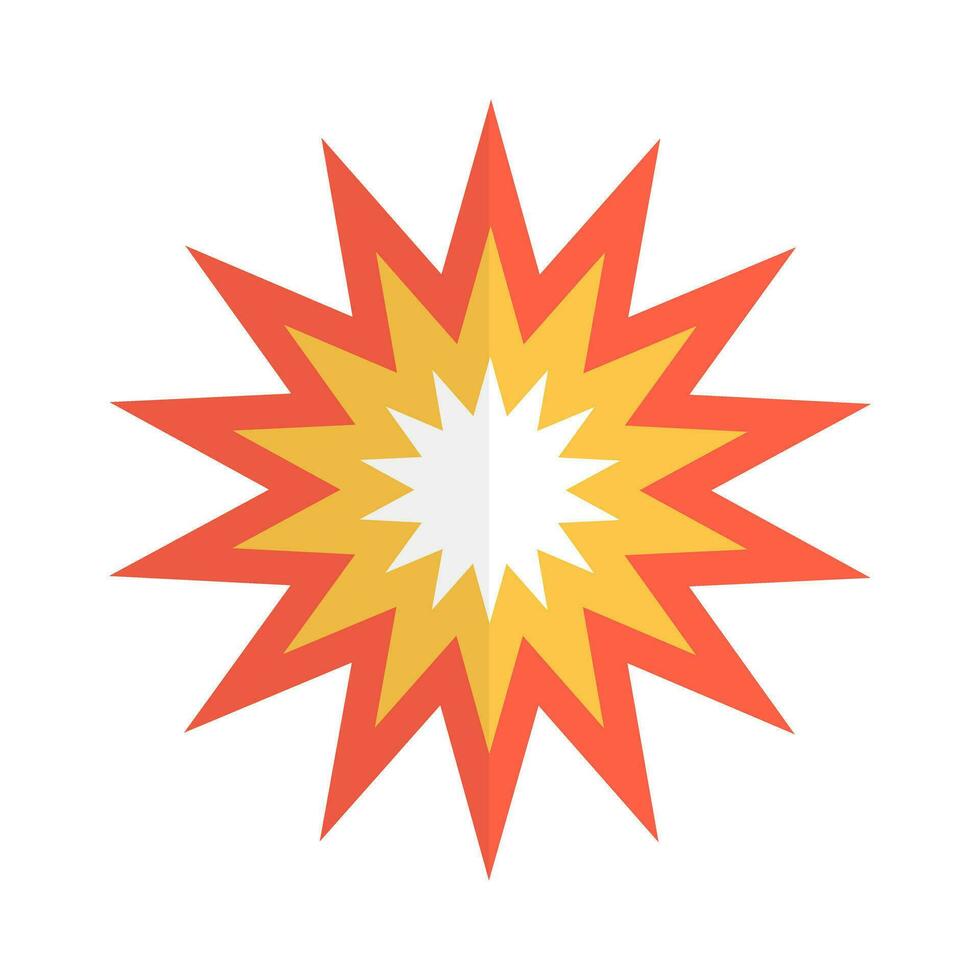 Explosion icon. Explosion impact. Bombing. Vector. vector