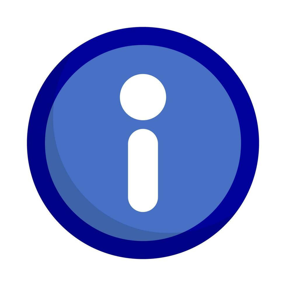 Flat design information icon. Guidance. Vector. vector