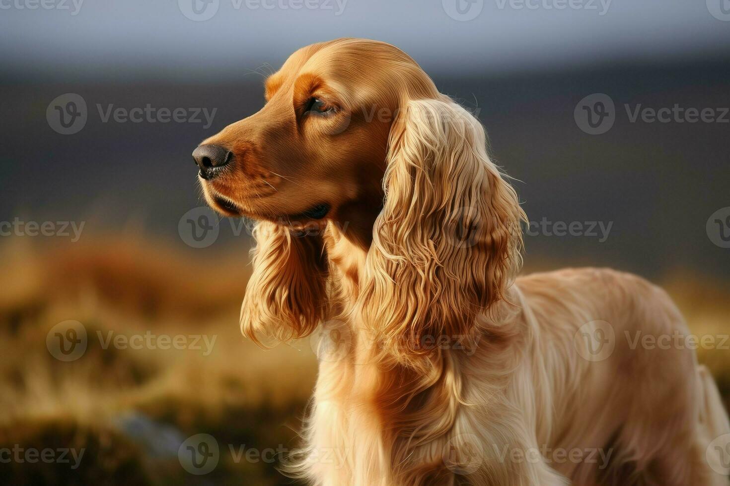 English cocker spaniel dog. Generate Ai photo