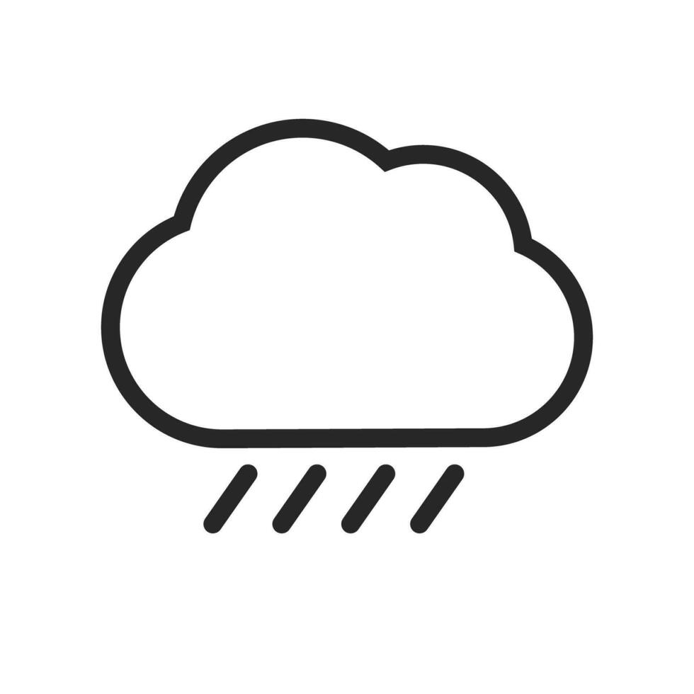 Simple rain icon. Rainy sign. Vector. vector