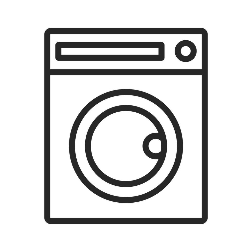Front loader washing machine. Laundry. Vector. vector
