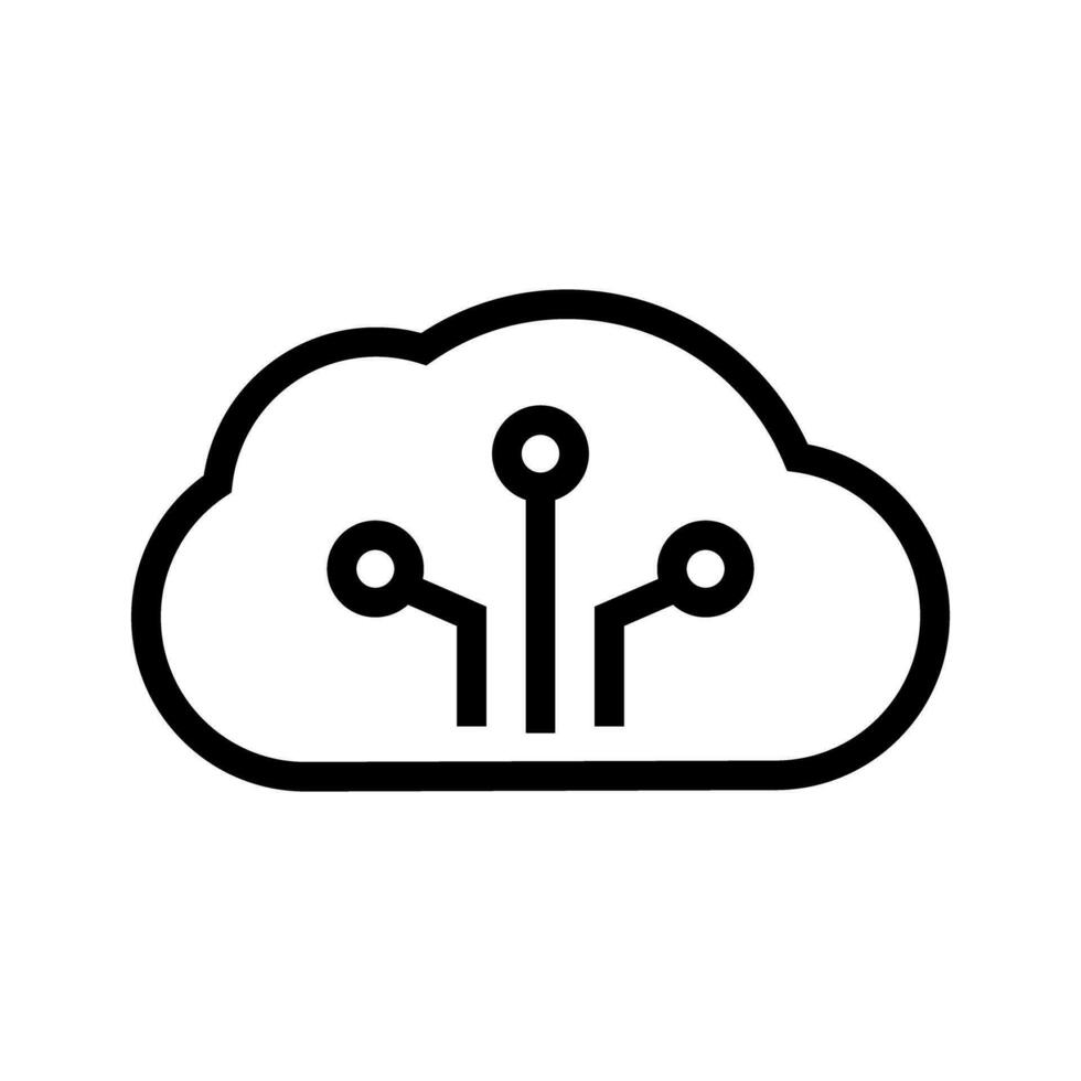 Cloud server icon. Connection to the cloud. Vector. vector