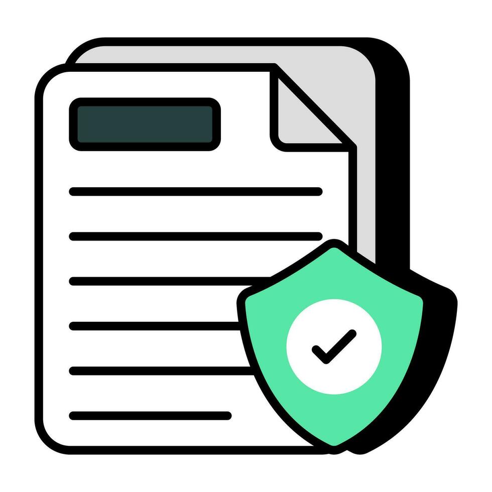 An icon design of secure file 26381839 Vector Art at Vecteezy