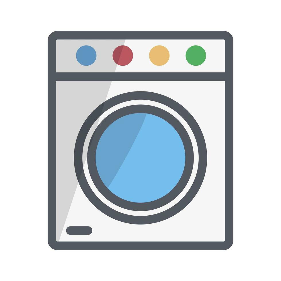 Modern washing machine icon. Laundromat. Vector. vector
