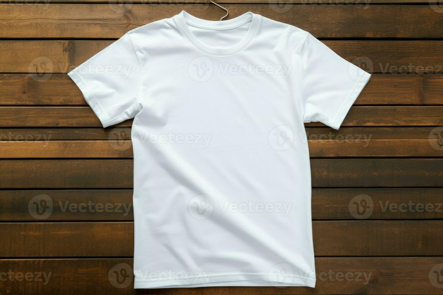 blanco camiseta Bosquejo. generar ai foto