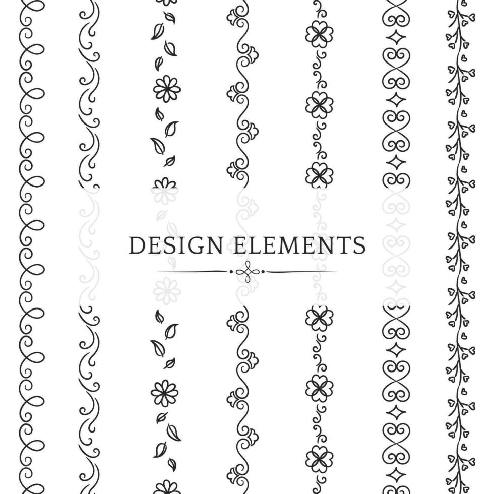 Collection divider vector design element