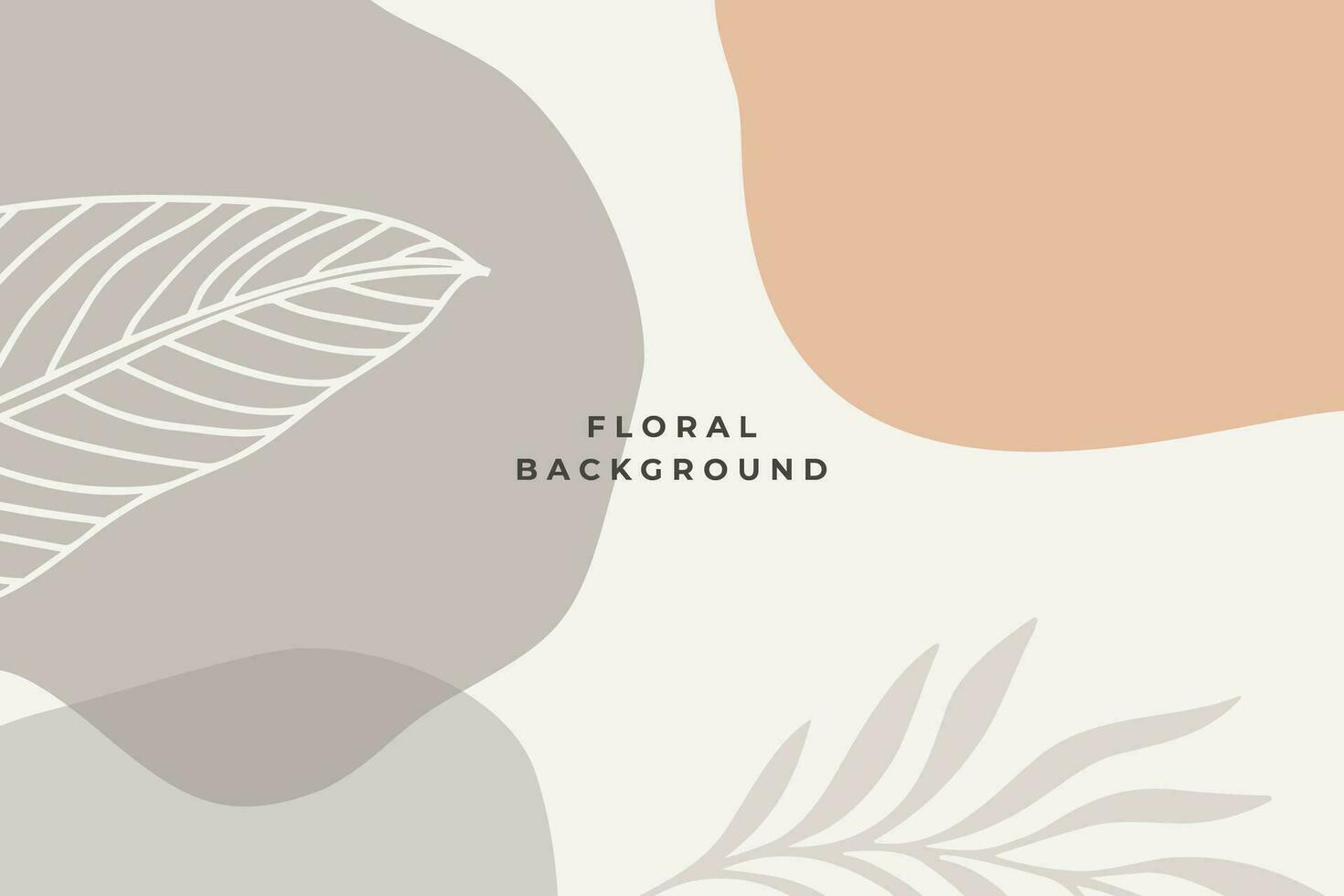 Seamless Background Floral and Leaves Boho Soft Color vector