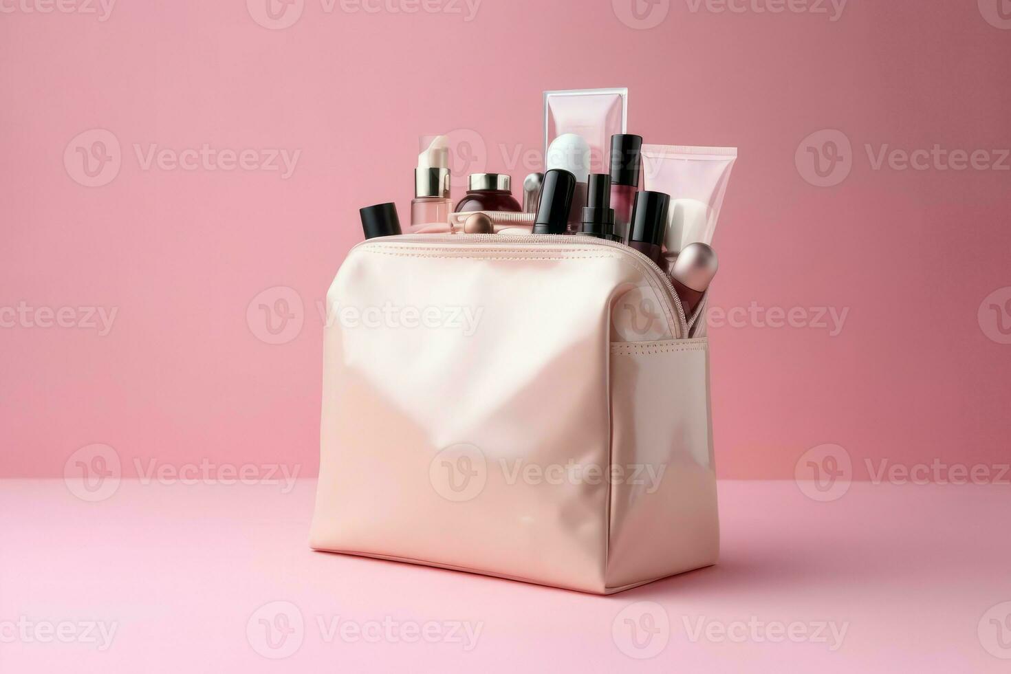 Cosmetic bag. Generate Ai photo