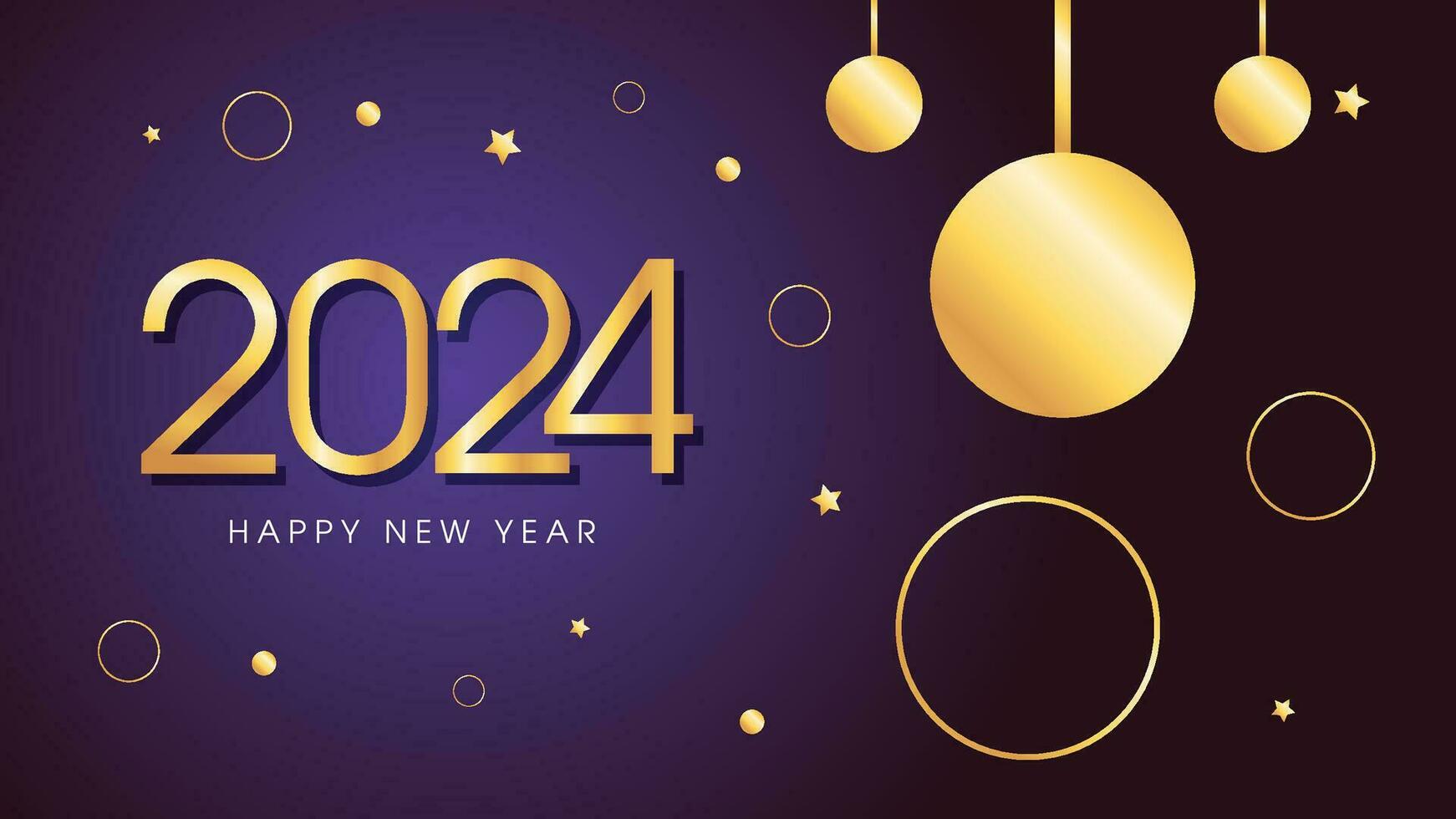Happy New year 2024 Background Design Template 26382215 Vector Art at