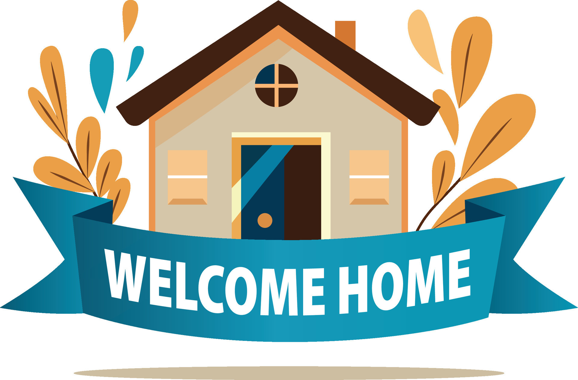 Welcome Home Banner Vector Ilration