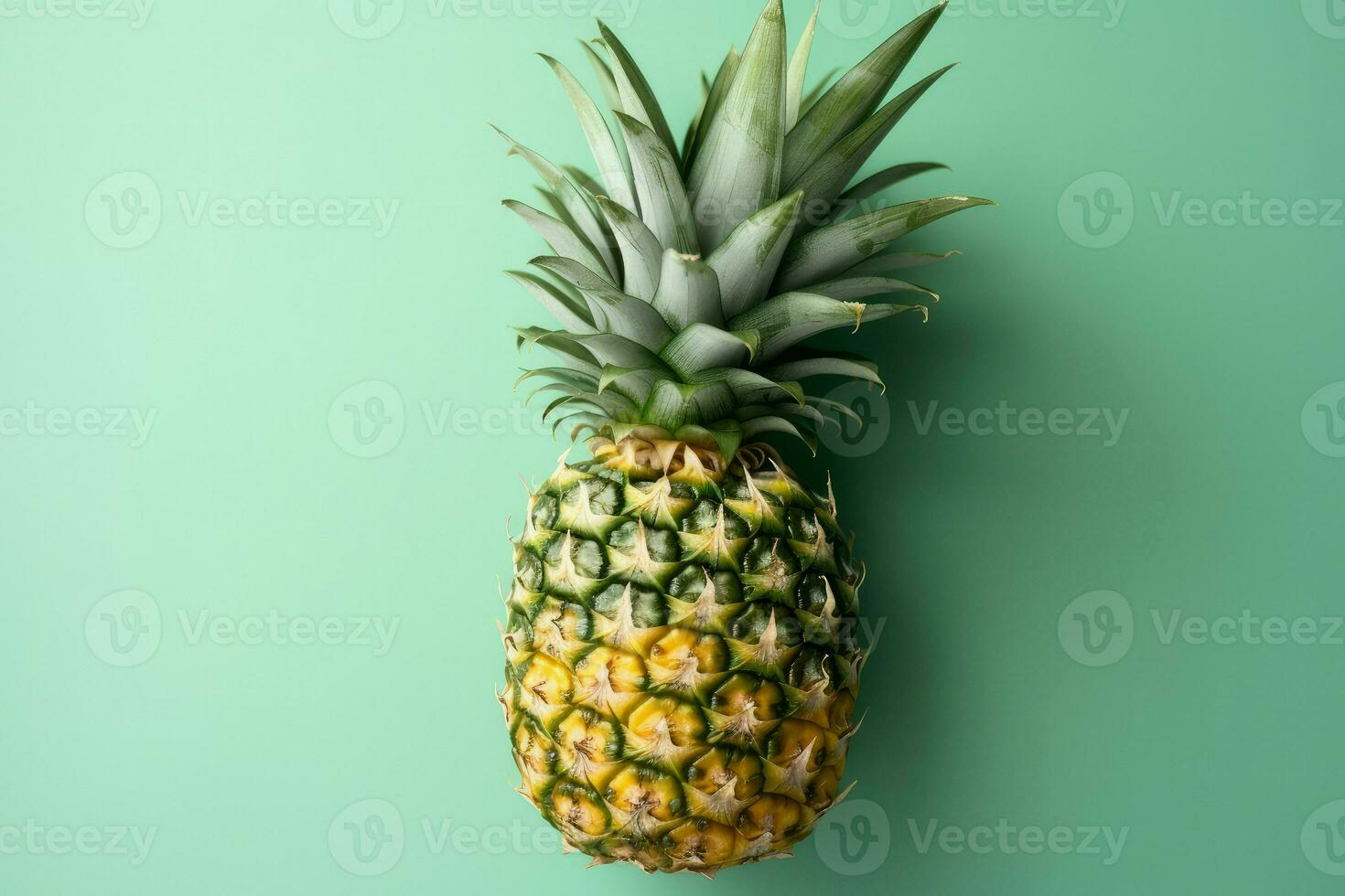 Ripe pineapple fruit. Generate Ai photo