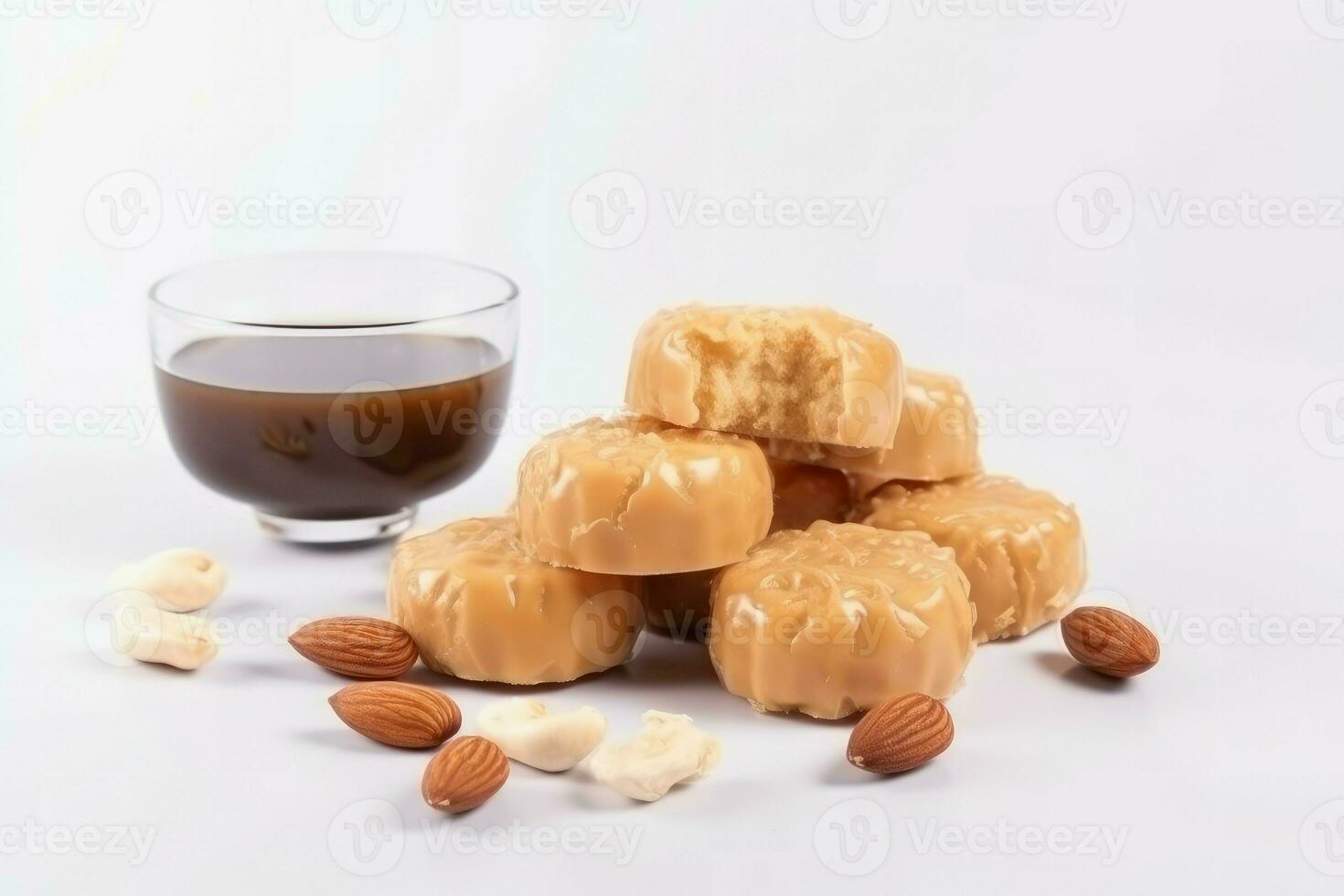 Nut cookies baked. Generate Ai photo