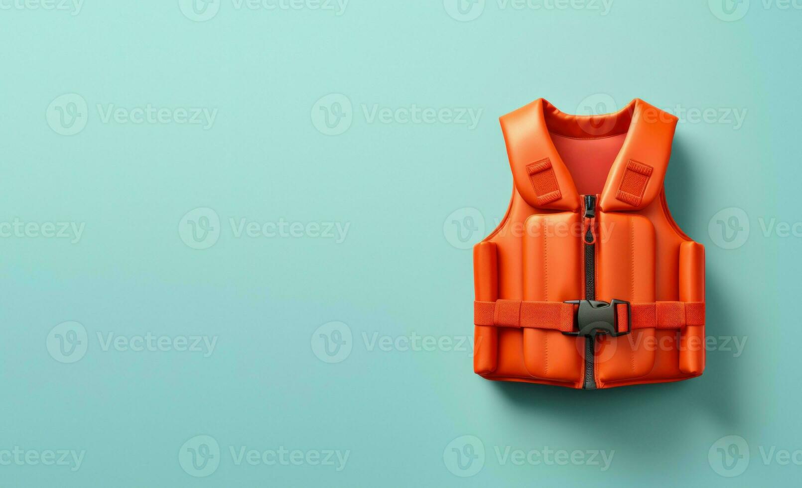 Life jacket banner. Generate Ai photo