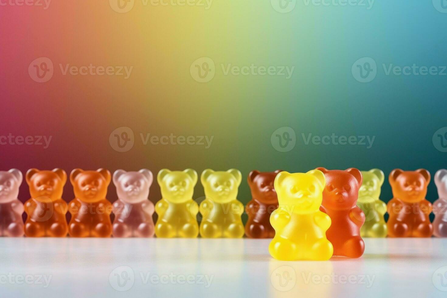 Jelly bear mockup. Generate Ai photo