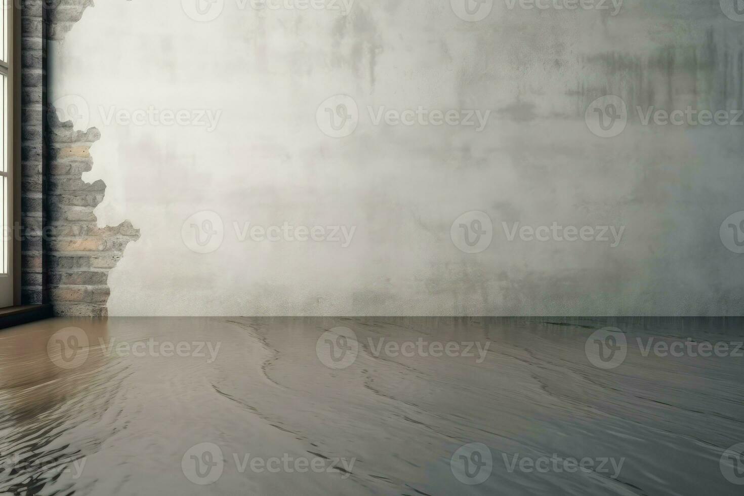 Flood indoor. Generate Ai photo