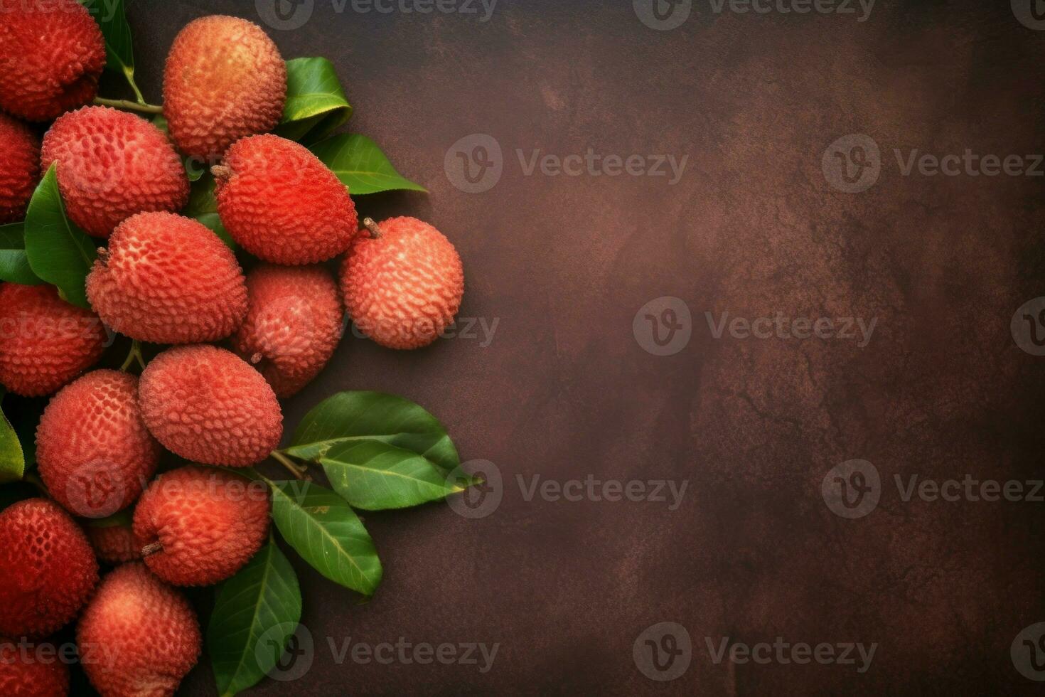 Lychees mockup fruit. Generate Ai photo