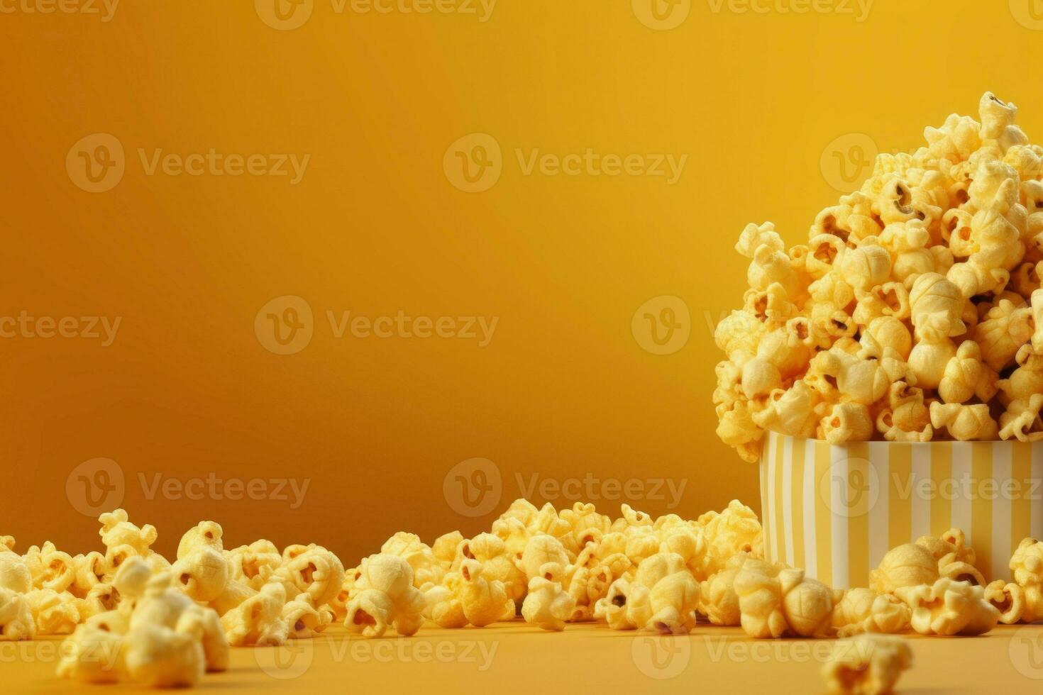 Popcorn background. Generate Ai photo