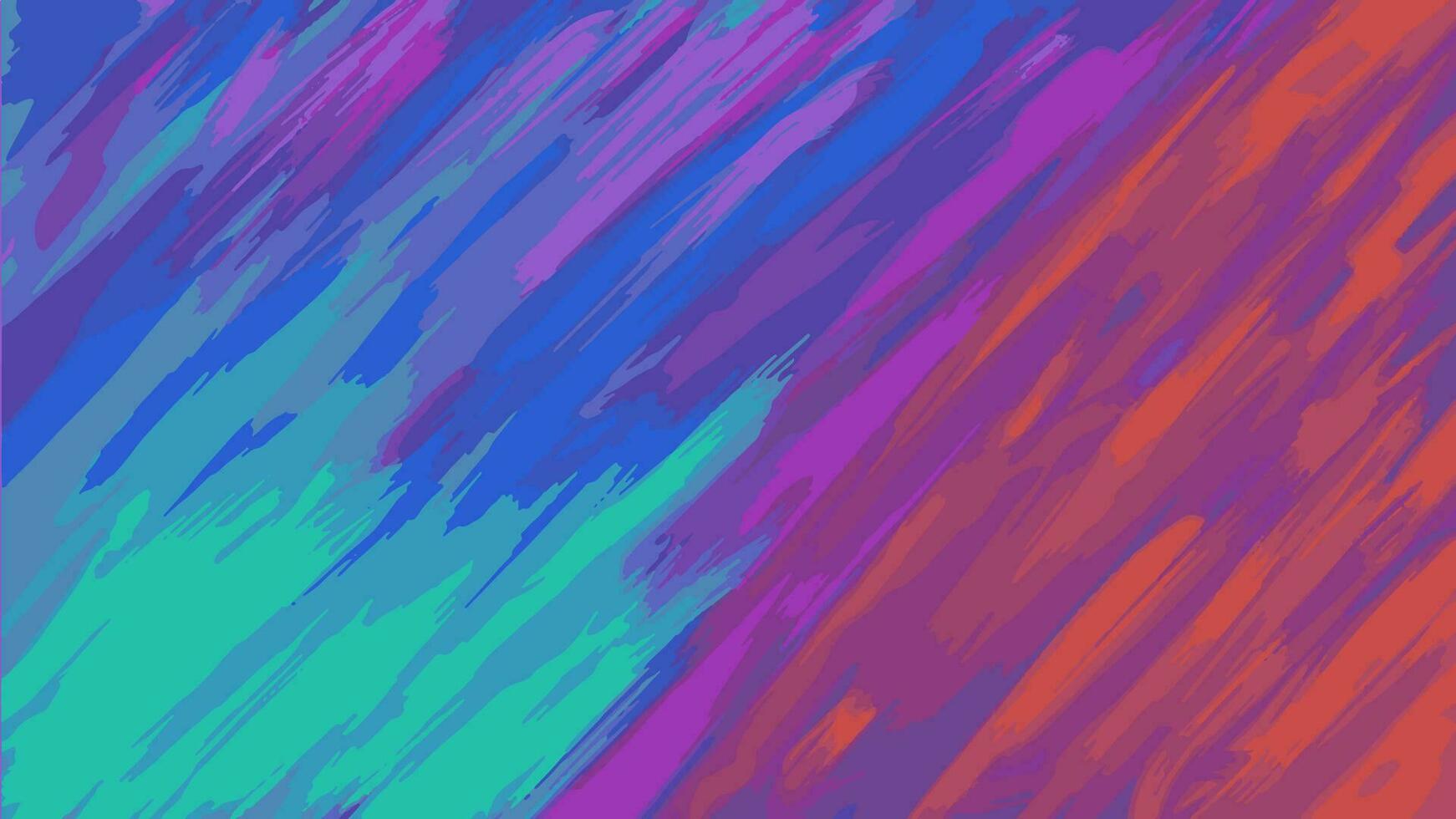 Multi-colored abstraction, strokes of paint of all colors of the rainbow, oblique lines, background. Vector