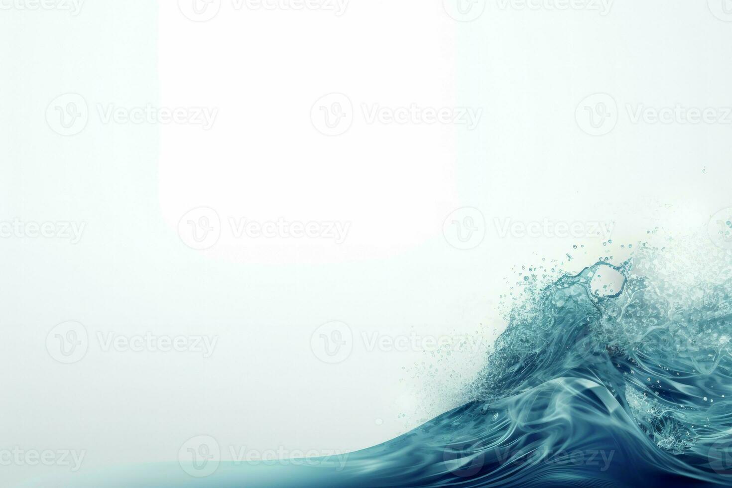 Water wave sea. Generate Ai photo