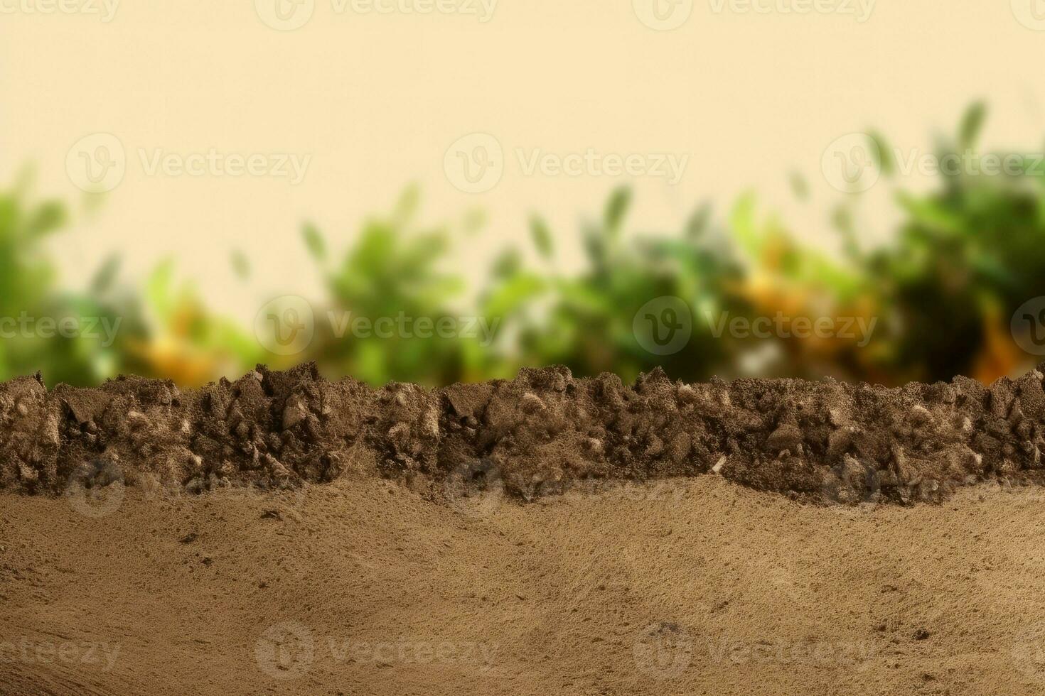 Soil ground mockup. Generate Ai photo