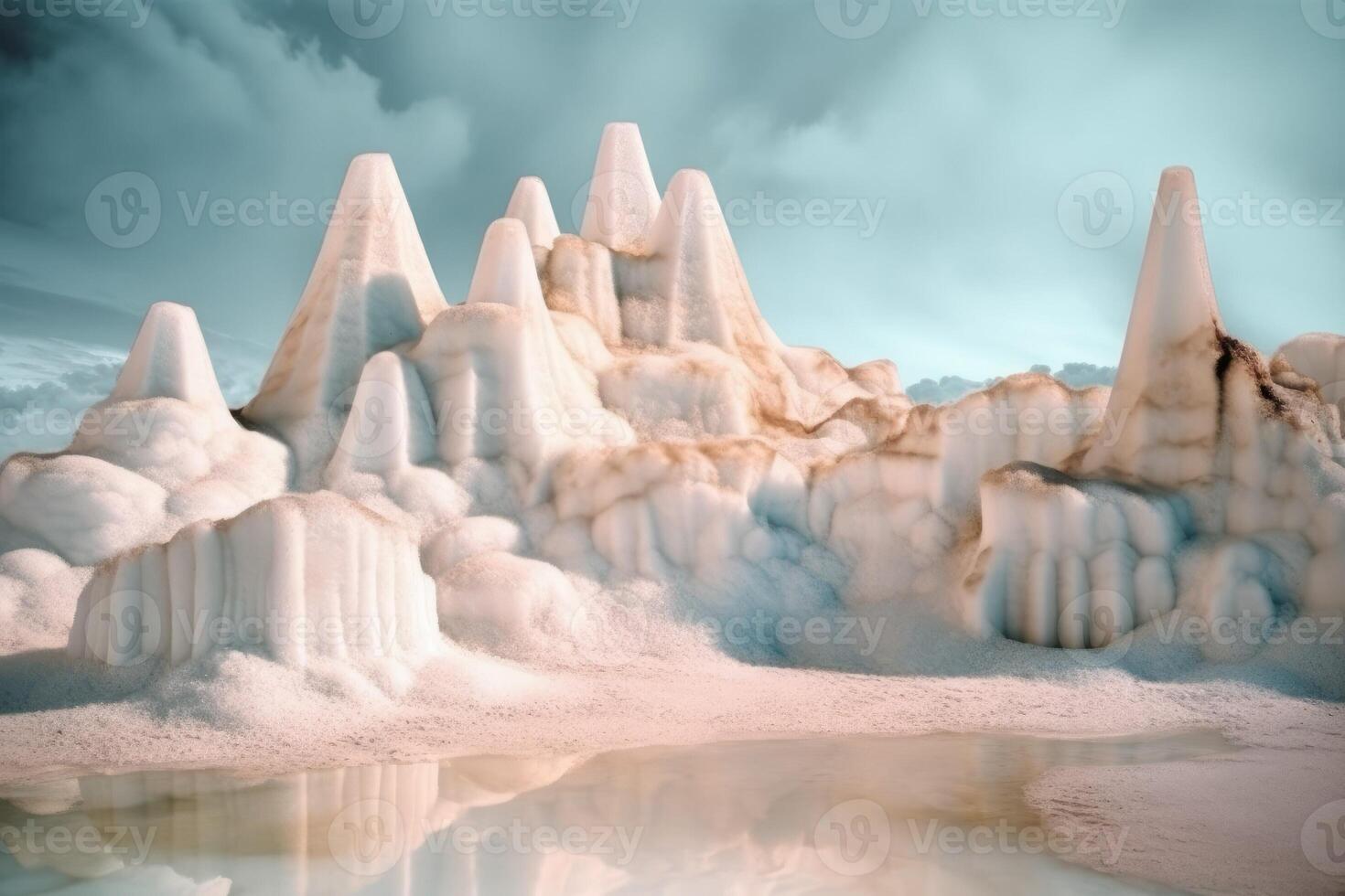 Active salt structures. Generate Ai photo