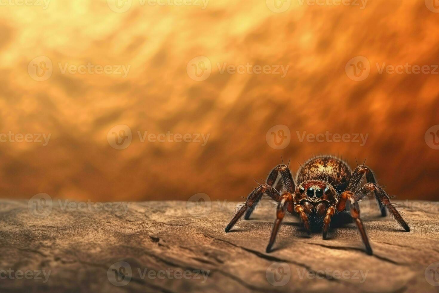 Spider web. Generate Ai photo