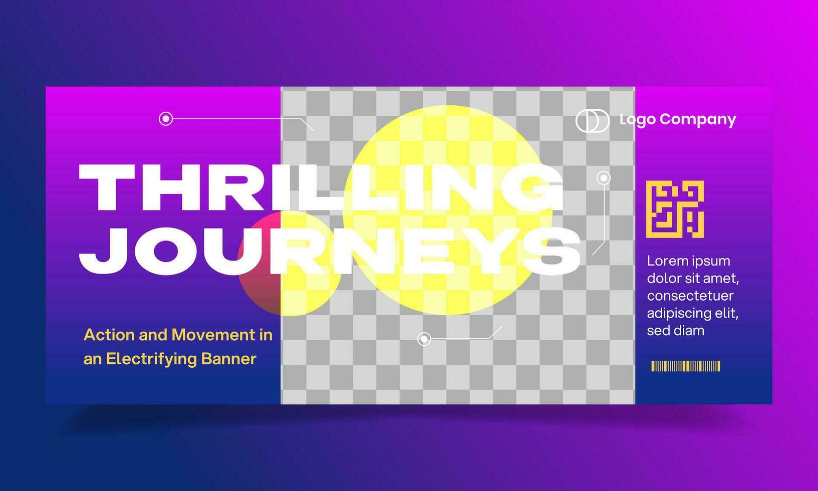 Run sport horizontal banner template design. Perfect for promotional media for national sports event, fitness company, hospital, gym business, sport background. vector