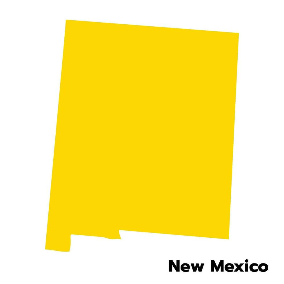 nuevo mexico mapa con Estados Unidos bandera. Estados Unidos mapa vector