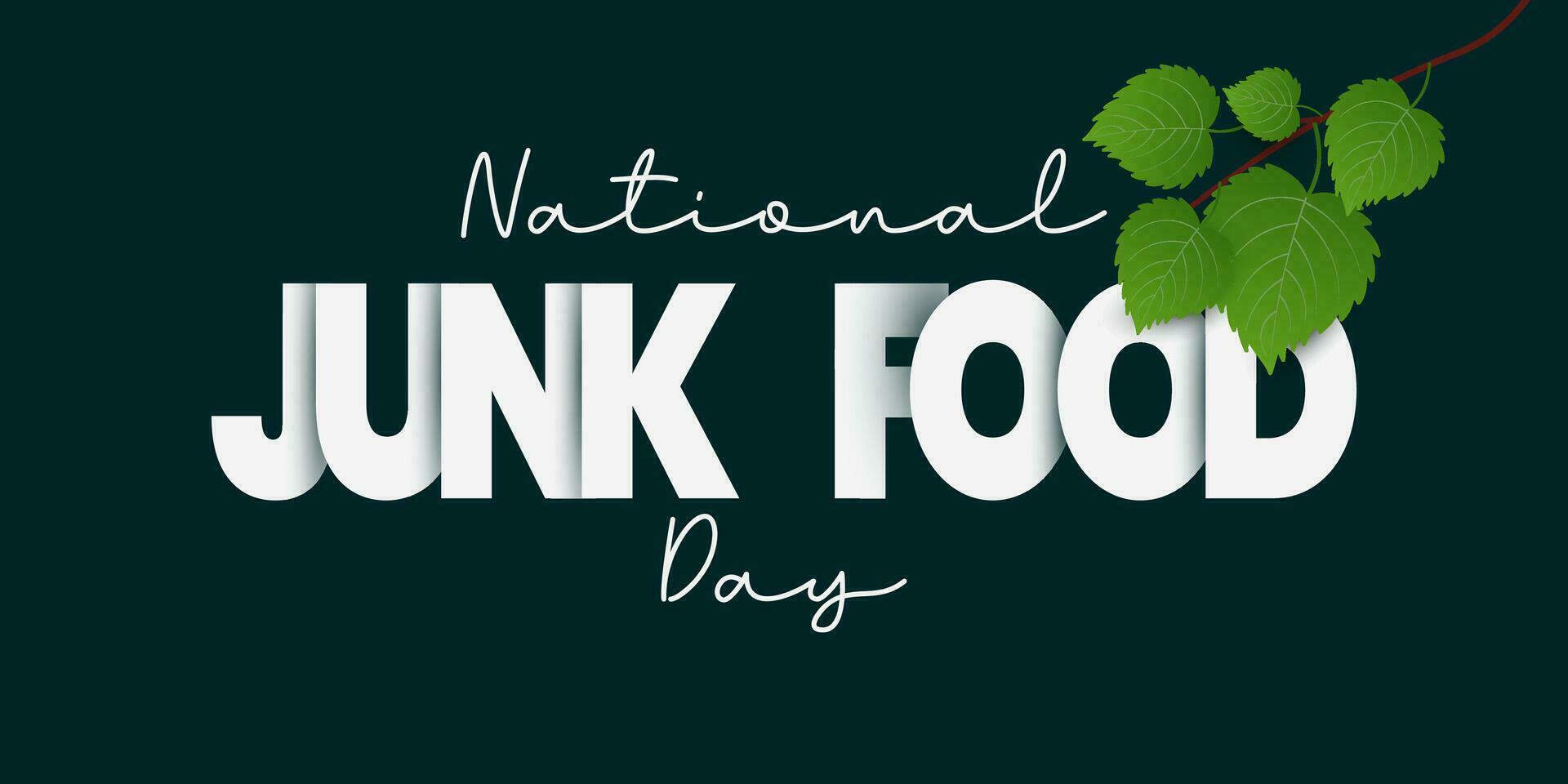 National Junk Food Day illustration. Junk Food Day Poster, July 21. Important day vector