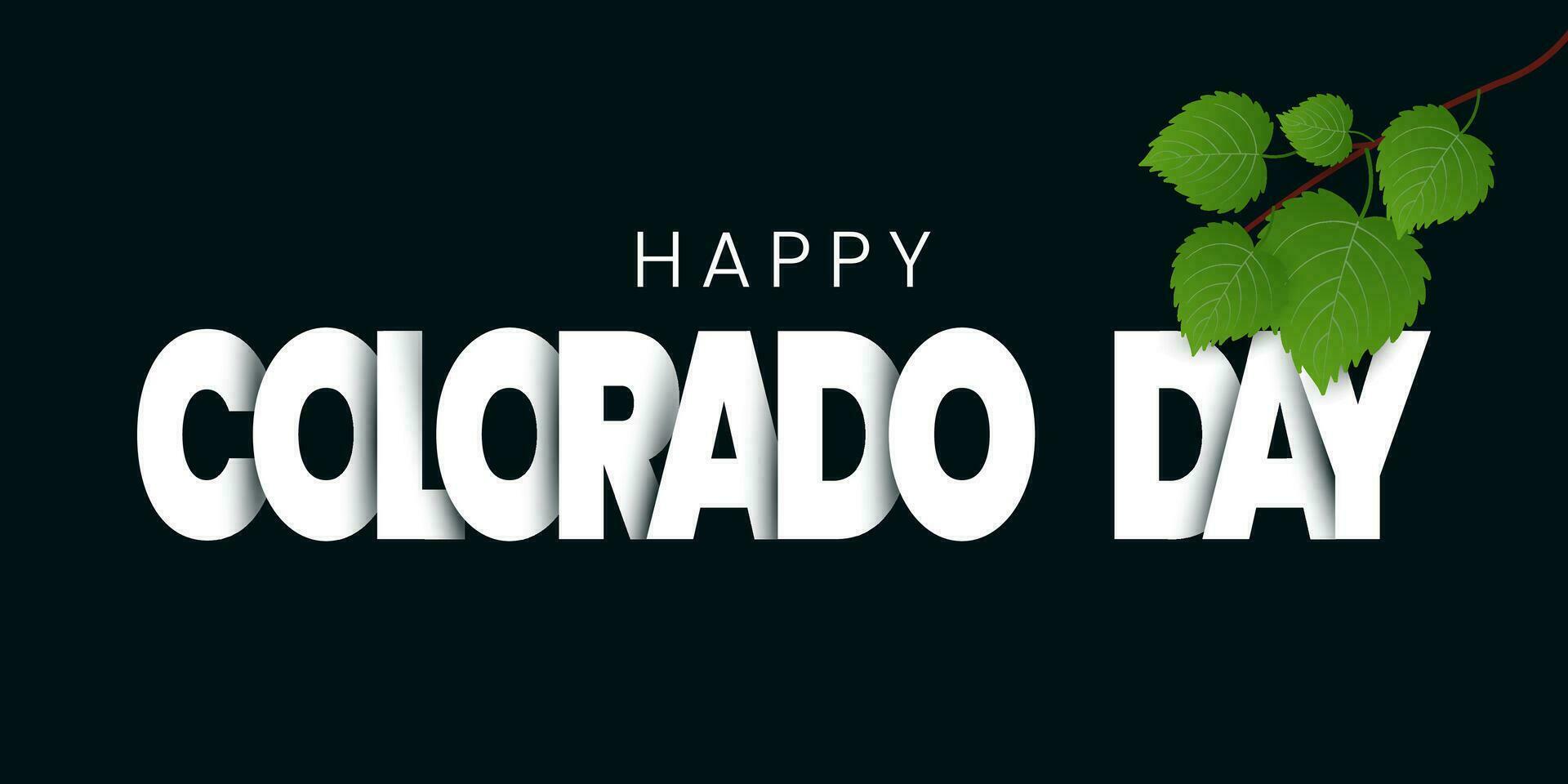 Happy Colorado Day illustration on August 01. Important day. vector