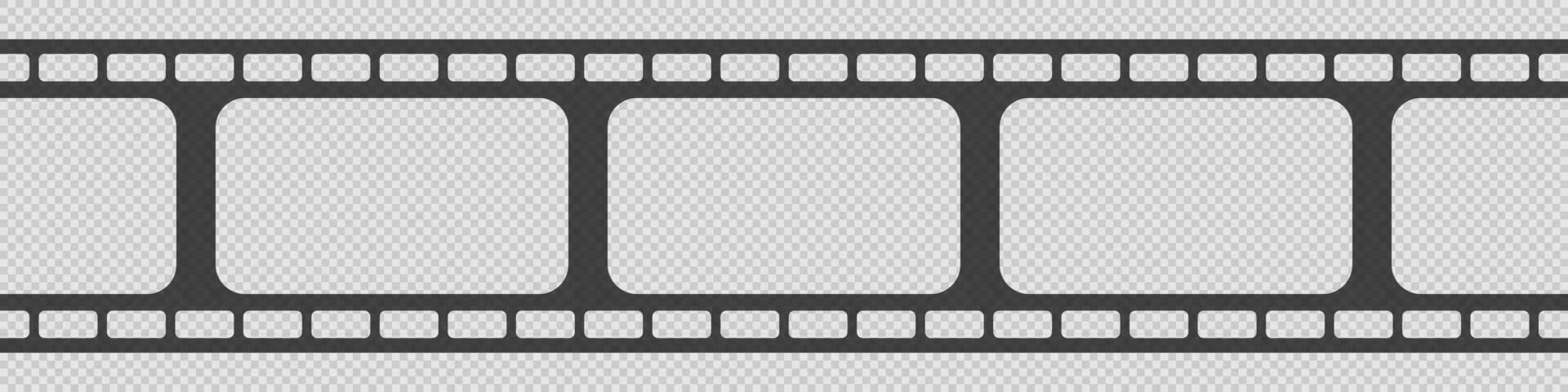 Seamless film strip. Tape of movie template vector