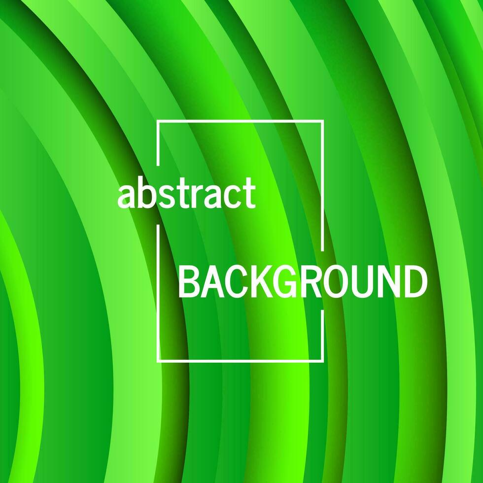Geometric green background with abstract circles shapes vector