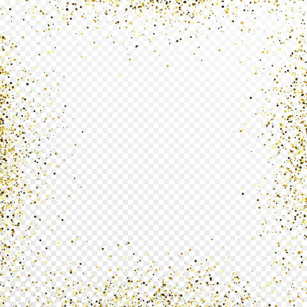 Gold glitter celebratory confetti background vector